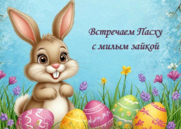 🐰 Встречаем Пасху с милым зайкой 🐰