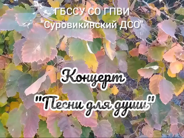 🎵 Концерт «Песни для души» 🎵